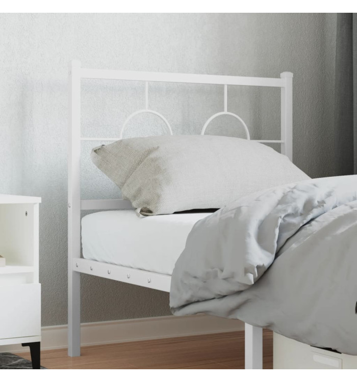 Tête de lit métal blanc 75 cm | Mobilier & Déco