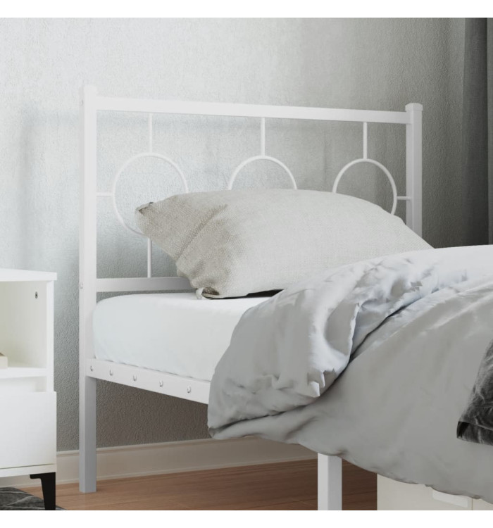 Tête de lit métal blanc 90 cm | Mobilier & Déco