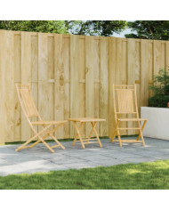 Chaises pliables de jardin lot de 2 46x66x99 cm bambou | Mobilier & Déco