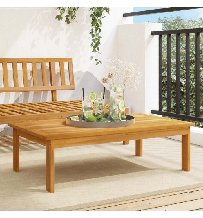 Table de jardin 100x60x30 cm bois d'acacia solide | Mobilier & Déco