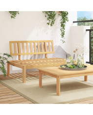Canapé central palette de jardin bois massif d'acacia | Mobilier & Déco