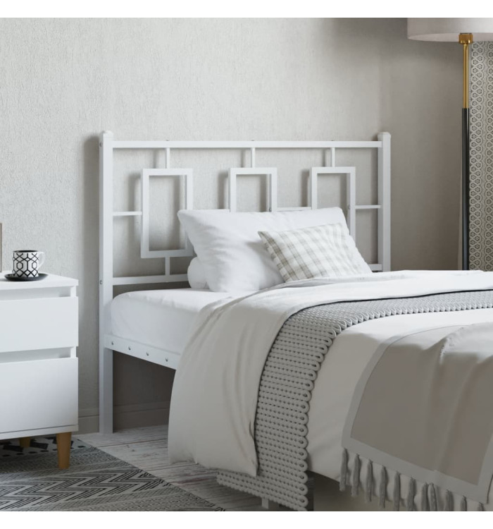 Tête de lit métal blanc 100 cm | Mobilier & Déco