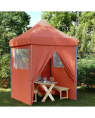 Tente de réception pliable escamotable avec 4 parois latérales | Mobilier & Déco
