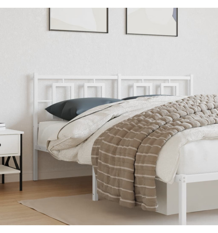 Tête de lit métal blanc 160 cm | Mobilier & Déco