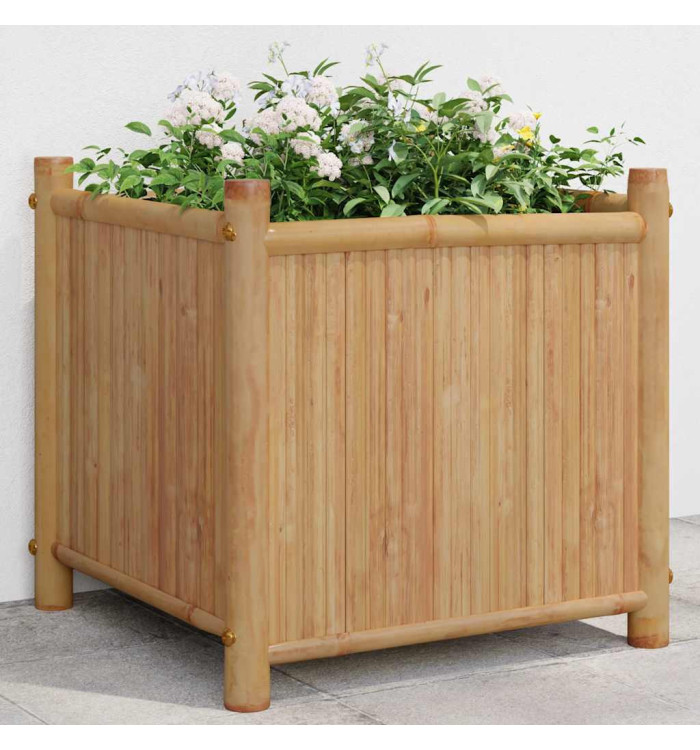 Jardinière 40x40x40 cm bambou | Mobilier & Déco