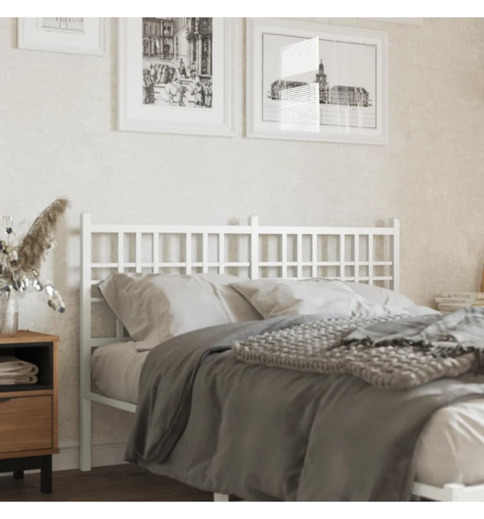 Tête de lit métal blanc 137 cm | Mobilier & Déco