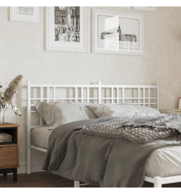 Tête de lit métal blanc 150 cm | Mobilier & Déco