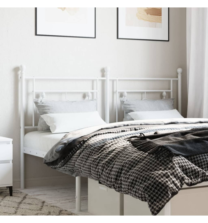 Tête de lit métal blanc 160 cm | Mobilier & Déco
