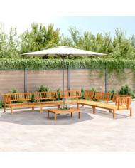 Salon palette de jardin 6 pcs bois d'acacia massif | Mobilier & Déco