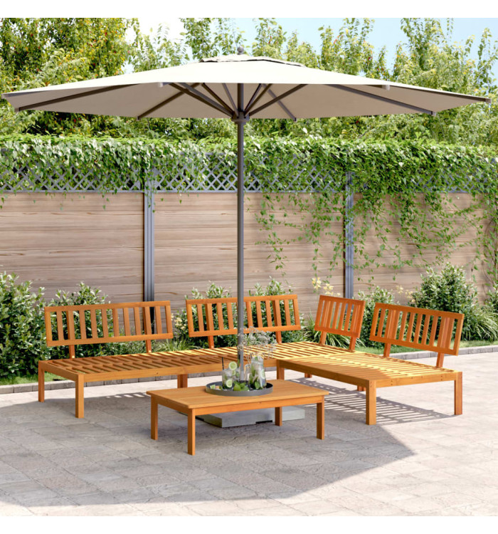 Salon palette de jardin 4 pcs bois d'acacia massif | Mobilier & Déco