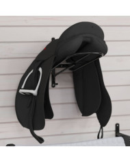 Porte-selle mural noir fer | Mobilier & Déco