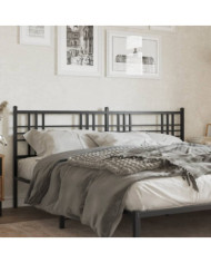 Tête de lit métal noir 180 cm | Mobilier & Déco