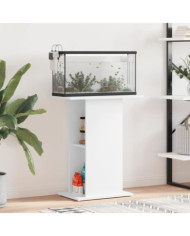Support pour aquarium blanc 60,5x36x72,5 cm bois d'ingénierie | Mobilier & Déco