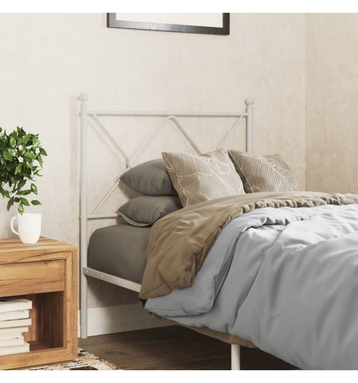 Tête de lit métal blanc 75 cm | Mobilier & Déco