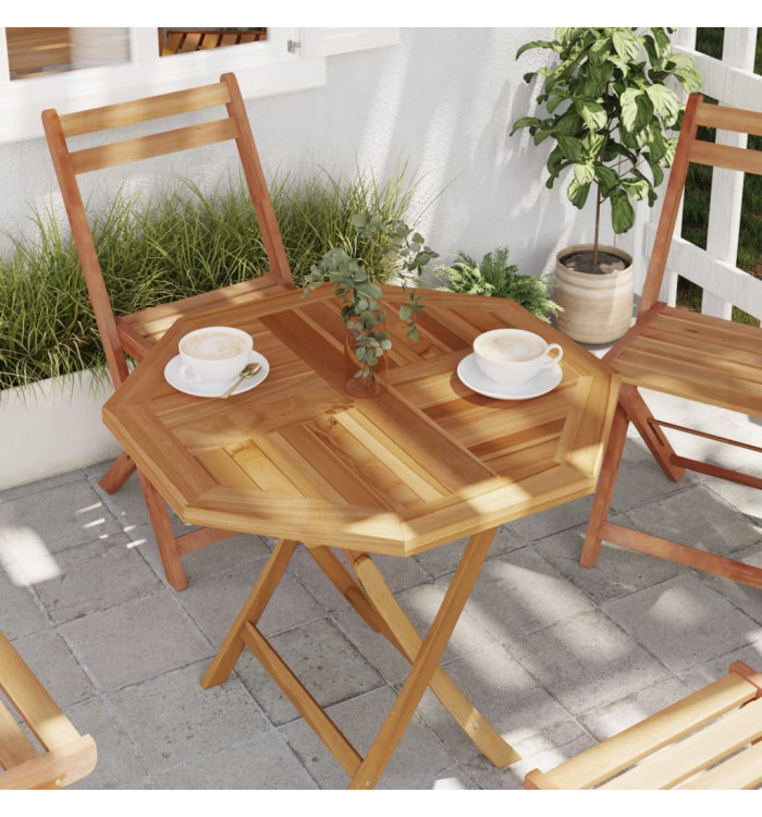 Dessus de table 70x70x2,5 cm octogonal bois de teck massif | Mobilier & Déco