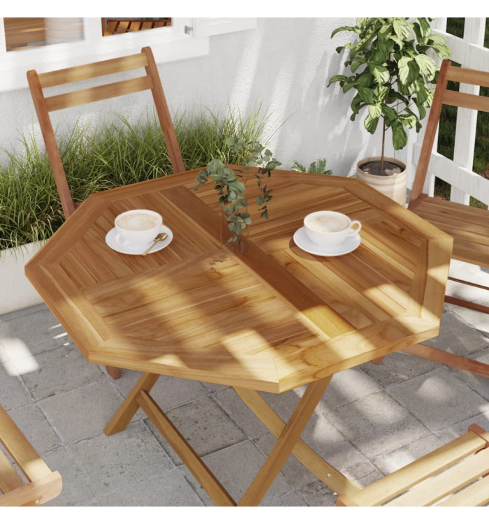 Dessus de table 90x90x2,5 cm octogonal bois de teck massif | Mobilier & Déco