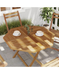 Dessus de table 90x90x2,5 cm octogonal bois de teck massif | Mobilier & Déco