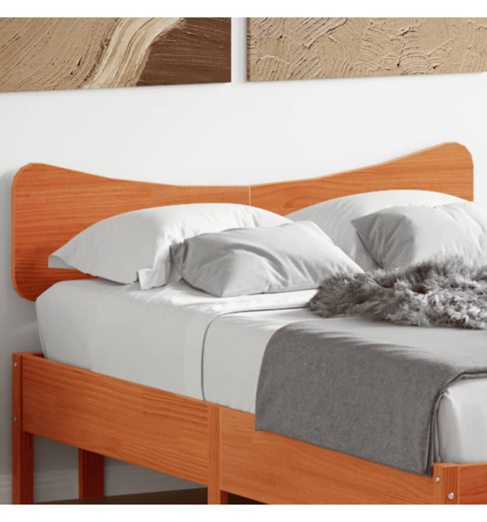 Tête de lit cire marron 120 cm bois massif de pin | Mobilier & Déco