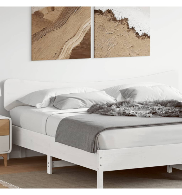 Tête de lit blanc 200 cm bois massif de pin | Mobilier & Déco