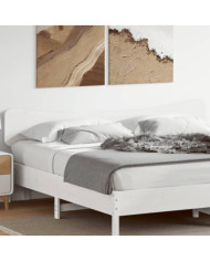 Tête de lit blanc 200 cm bois massif de pin | Mobilier & Déco