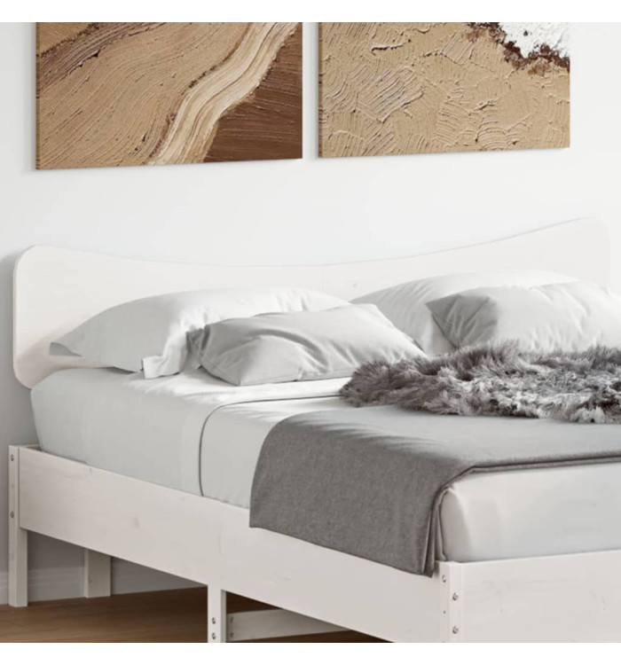 Tête de lit blanc 150 cm bois massif de pin | Mobilier & Déco