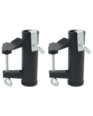 Pinces à parasol pour balcon 2 pcs 25-38 mm acier | Mobilier & Déco