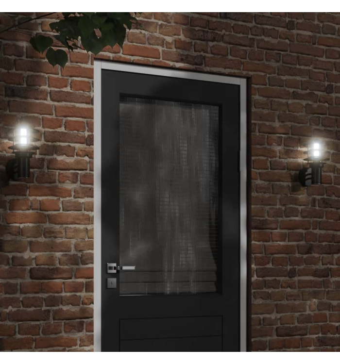 Applique murale d'extérieur noir acier inoxydable | Mobilier & Déco