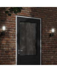 Applique murale d'extérieur noir acier inoxydable | Mobilier & Déco
