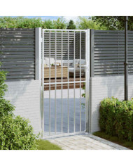 Portail de jardin 100x180 cm acier inoxydable | Mobilier & Déco