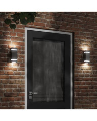 Appliques murales d'extérieur 2 pcs noir acier inoxydable | Mobilier & Déco