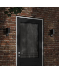 Appliques murales d'extérieur avec capteurs 2 pcs noir | Mobilier & Déco