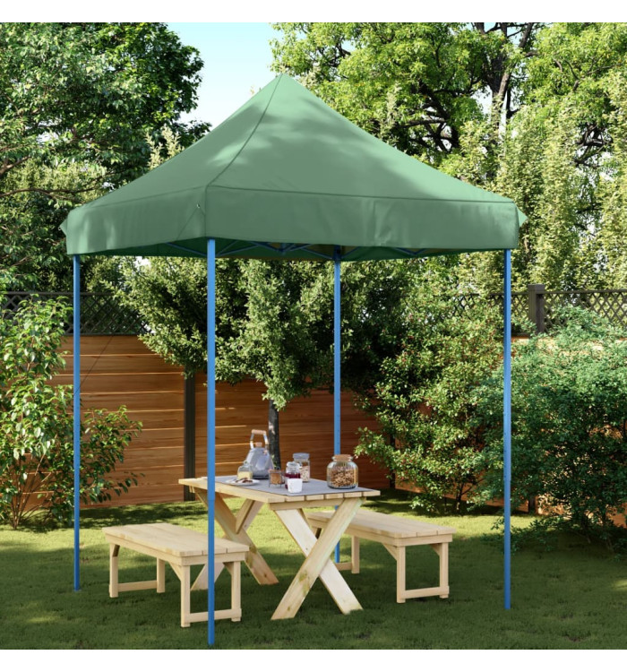 Tente de réception pliable escamotable vert 200x200x306 cm | Mobilier & Déco