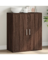 Buffet chêne marron 60x31x70 cm bois d'ingénierie | Mobilier & Déco