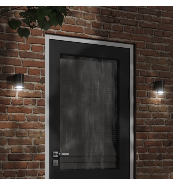 Appliques murales extérieur 2 pcs aluminium moulé sous pression | Mobilier & Déco