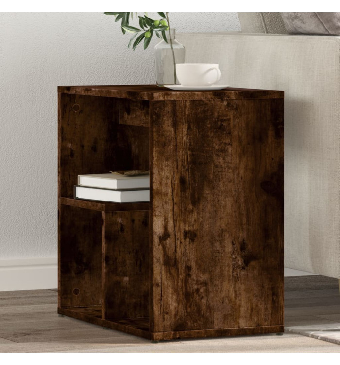 Tables d'appoint 2 pcs chêne fumé 50x30x50 cm bois d'ingénierie | Mobilier & Déco