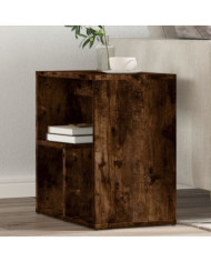 Tables d'appoint 2 pcs chêne fumé 50x30x50 cm bois d'ingénierie | Mobilier & Déco