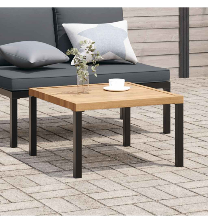 Table basse de jardin noir 65x65x40 cm aluminium | Mobilier & Déco