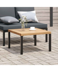 Table basse de jardin noir 65x65x40 cm aluminium | Mobilier & Déco