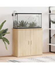 Support pour aquarium chêne sonoma 81x36x73cm bois d'ingénierie | Mobilier & Déco