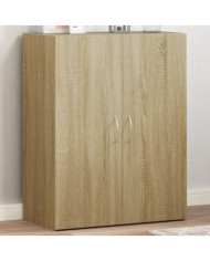 Armoire de classement chêne sonoma bois d'ingénierie | Mobilier & Déco