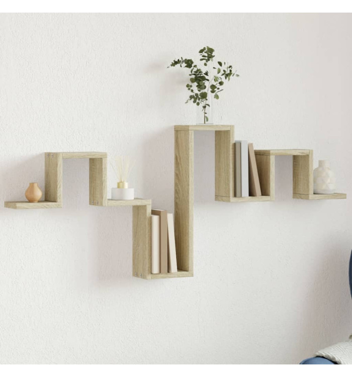 Étagère murale chêne sonoma 104,5x10x43 cm bois d'ingénierie | Mobilier & Déco