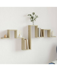 Étagère murale chêne sonoma 104,5x10x43 cm bois d'ingénierie | Mobilier & Déco