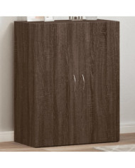 Armoire de classement chêne marron bois d'ingénierie | Mobilier & Déco