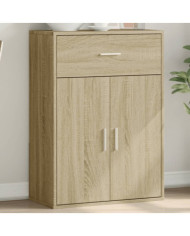 Buffet chêne sonoma 60x30x84 cm bois d'ingénierie | Mobilier & Déco