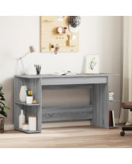 Bureau sonoma gris 140x50x75 cm bois d'ingénierie | Mobilier & Déco