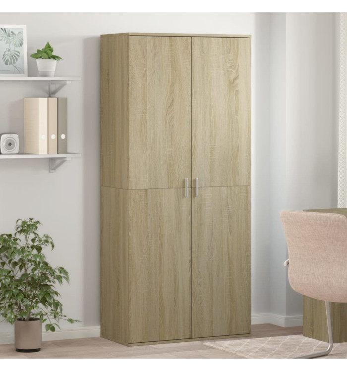 Armoire à chaussures Chêne sonoma 80x39x178cm Bois d'ingénierie | Mobilier & Déco