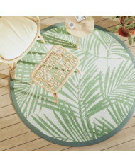 Tapis d'extérieur ARAKIL vert Ø160 cm PP | Mobilier & Déco