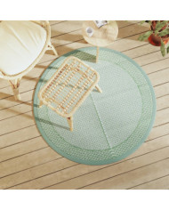 Tapis d'extérieur ARAKIL vert Ø120 cm PP | Mobilier & Déco