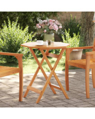 Table pliable de jardin Ø70x75 cm bois d'acacia massif | Mobilier & Déco