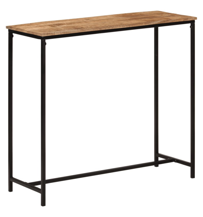 Table console 80x30x74 cm bois massif de manguier et fer | Mobilier & Déco